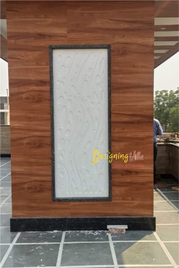 Custom size and design of Corian Wall Panel 1- designingvilla