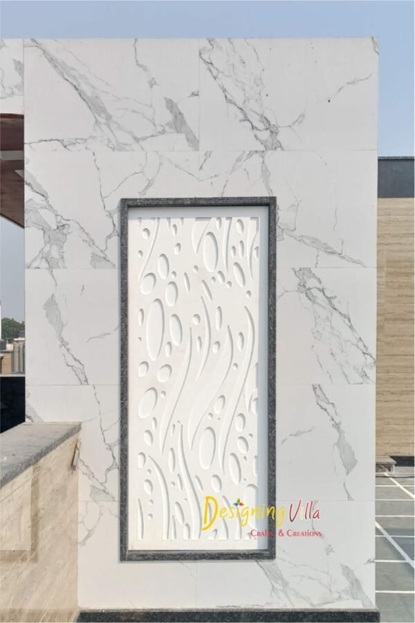 Custom size and design of Corian Wall Panel 2- designingvilla.com