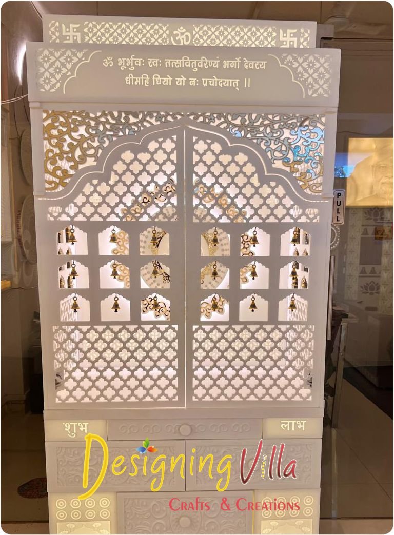 3-Layer Om Korian Marble Temple with Light 4- designingvilla.com